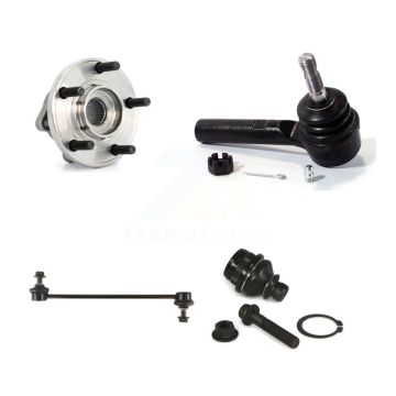 Front Hub Bearing Lower Ball Joint Outer Tie Rod Sway Bar Link Kit For 2009 Dodge Caliber K77-101675