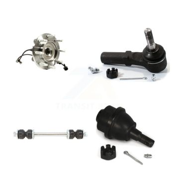 Front Bearing Lower Ball Joint Outer Tie Rod Link Kit For GMC Chevrolet Sierra 2500 HD XL K77-101706