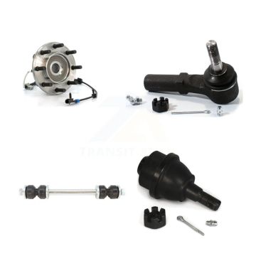 Front Bearing Lower Ball Joint Outer Tie Rod & Link Kit For Chevrolet GMC Sierra 3500 4WD K77-101709