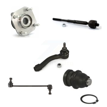 Front Right Bearing Lower Ball Joint Tie Rod Link Kit (5Pc) For 07-12 Nissan Sentra 2.0L K77-101717