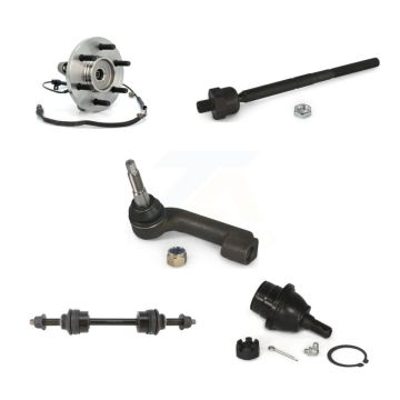 Front Left Hub Bearing Lower Ball Joint Outer Inner Tie Rod Link Kit (5Pc) For Ford F-150 K77-101725