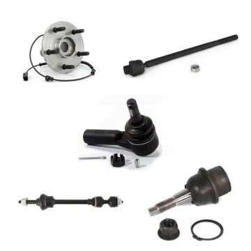 Front Bearing Lower Ball Joint Outer Inner Tie Rod Link Kit (5Pc) For Dodge Ram 1500 4WD K77-101726