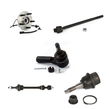 Front Hub Bearing Lower Ball Joint Outer Inner Tie Rod Link Kit (5Pc) For Dodge Ram 1500 K77-101727