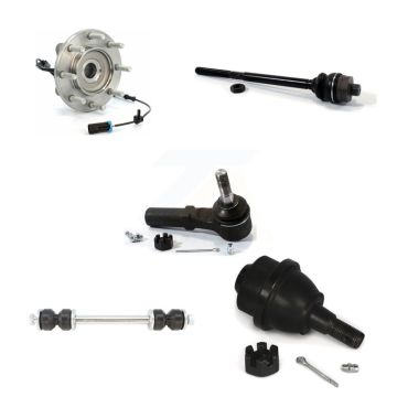 Front Bearing Lower Ball Joint Tie Rod & Link Kit (5Pc) For GMC Sierra 3500 HD Chevrolet K77-101743
