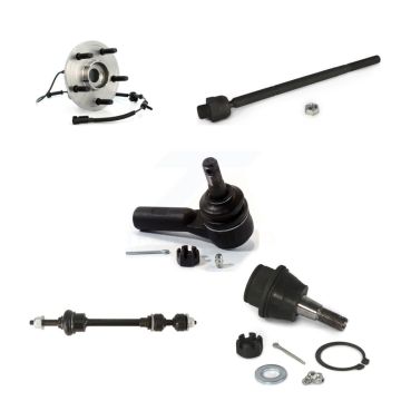 Front Hub Bearing Lower Ball Joint Outer Inner Tie Rod Link Kit (5Pc) For Dodge Ram 1500 K77-101746