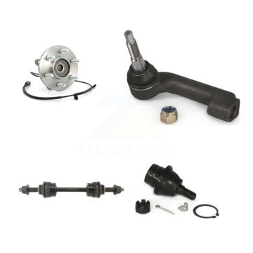 Front Left Hub Bearing Lower Ball Joint Outer Tie Rod & Sway Bar Link Kit For Ford F-150 K77-101747