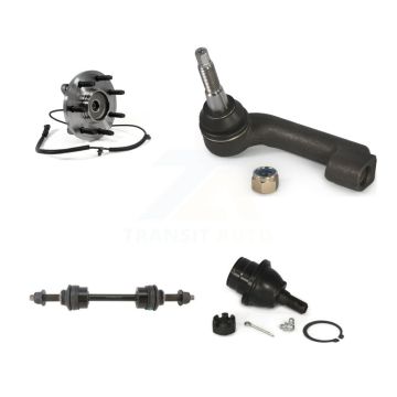 Front Left Hub Bearing Lower Ball Joint Outer Tie Rod & Sway Bar Link Kit For Ford F-150 K77-101748