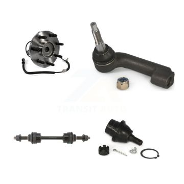 Front Left Hub Bearing Lower Ball Joint Outer Tie Rod & Sway Bar Link Kit For Ford F-150 K77-101751