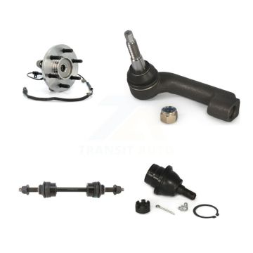 Front Left Hub Bearing Lower Ball Joint Outer Tie Rod & Sway Bar Link Kit For Ford F-150 K77-101752