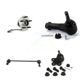 Front Left Hub Bearing Lower Ball Joint Outer Tie Rod & Link Kit For Saturn Vue Chevrolet K77-101777