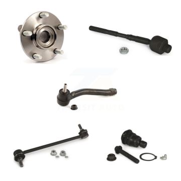 Front Left Hub Bearing Lower Ball Joint Tie Rod & Link Kit (5Pc) For Nissan Rogue Select K77-101780