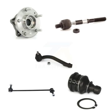 Front Left Hub Bearing Lower Ball Joint Tie Rod & Link Kit (5Pc) For Hyundai Santa Fe Kia K77-101781