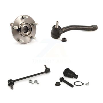 Front Left Hub Bearing Lower Ball Joint Outer Tie Rod & Link Kit For Nissan Rogue Select K77-101782