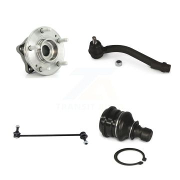 Front Left Hub Bearing Lower Ball Joint Outer Tie Rod & Link Kit For Hyundai Santa Fe Kia K77-101783