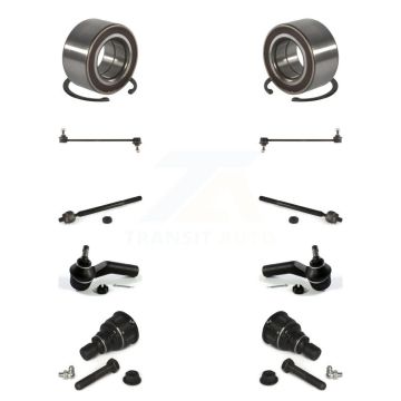 Front Bearing Lower Ball Joint Outer Inner Tie Rod & Sway Bar Link Kit (10Pc) For Mazda 5 K77-101785