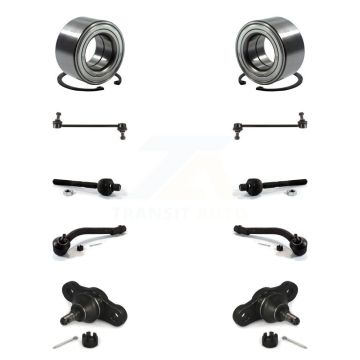 Front Bearing Lower Ball Joint Outer Inner Tie Rod & Link Kit (10Pc) For Hyundai Elantra K77-101789