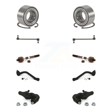 Front Bearing Lower Ball Joint Outer Inner Tie Rod Link Kit (10Pc) For Kia Optima Hyundai K77-101790