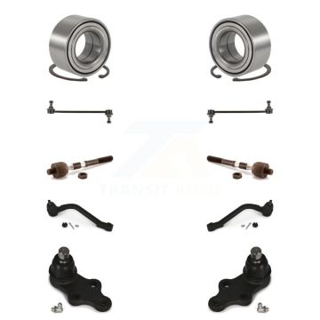 Front Bearing Lower Ball Joint Outer Inner Tie Rod End Link Kit (10Pc) For Hyundai Sonata K77-101791