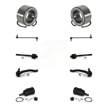 Front Bearing Lower Ball Joint Outer Inner Tie Rod Link Kit (10Pc) For Honda Pilot Acura K77-101794