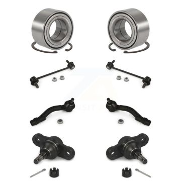 Front Wheel Bearing Lower Ball Joint Outer Tie Rod Link Kit (8Pc) For Hyundai Tucson Kia K77-101797