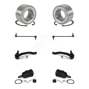 Front Bearing Lower Ball Joint Outer Tie Rod End Link Kit (8Pc) For Honda Pilot Acura MDX K77-101799