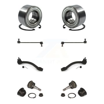 Front Bearing Lower Ball Joint Outer Tie Rod End Link Kit (8Pc) For Hyundai Elantra Coupe K77-101802