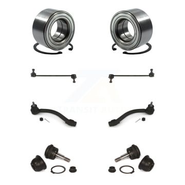 Front Bearing Lower Ball Joint Outer Tie Rod Link Kit (8Pc) For Hyundai Elantra GT Coupe K77-101803