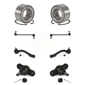 Front Bearing Lower Ball Joint Outer Tie Rod Link Kit (8Pc) For Kia Rondo Optima Magentis K77-101804