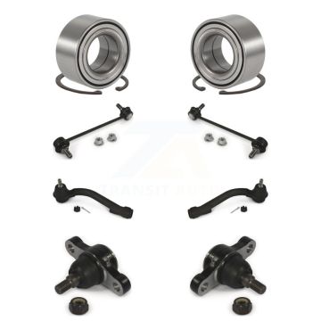 Front Wheel Bearing Lower Ball Joint Outer Tie Rod Sway Bar Link Kit (8Pc) For Kia Optima K77-101806