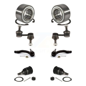 Front Bearing Lower Ball Joint Outer Tie Rod Link Kit (8Pc) For 1999-2000 Honda Civic Si K77-101817