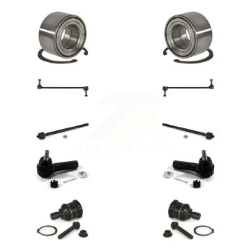 Front Bearing Lower Ball Joint Outer Inner Tie Rod Link Kit (10Pc) For Ford Escape Mazda K77-101821