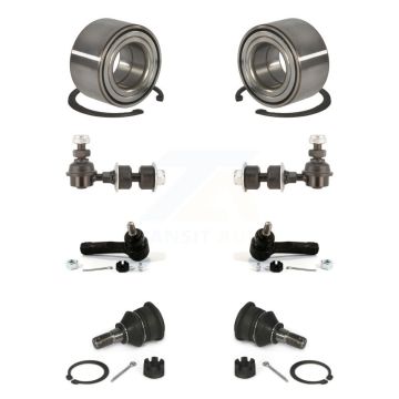 Front Wheel Bearing Lower Ball Joint Outer Tie Rod & Link Kit For 2000-2006 Nissan Sentra K77-101828