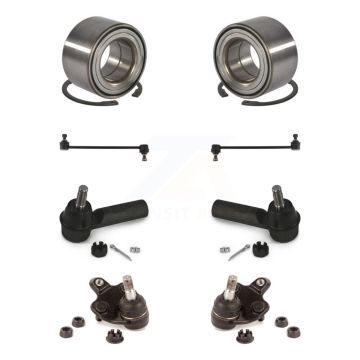 Front Bearing Lower Ball Joint Outer Tie Rod & Link Kit For Toyota Corolla Matrix Pontiac K77-101829