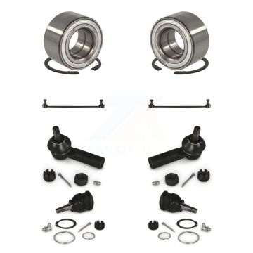Front Bearing Lower Ball Joint Outer Tie Rod & Link Kit For Toyota Yaris Prius C Scion xD K77-101836