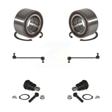 Front Wheel Bearing Lower Ball Joint & Sway Bar Stabilizer Link Kit For 2012-2017 Kia Rio K77-101850
