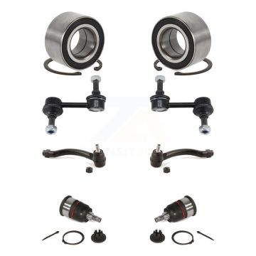 Front Wheel Bearing Lower Ball Joint Outer Tie Rod Link Kit (8Pc) For 2004-2006 Acura TL K77-101890