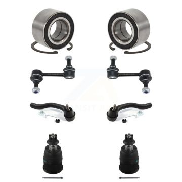 Front Bearing Lower Ball Joint Outer Tie Rod & Link Kit (8Pc) For Honda Accord Acura TSX K77-101891