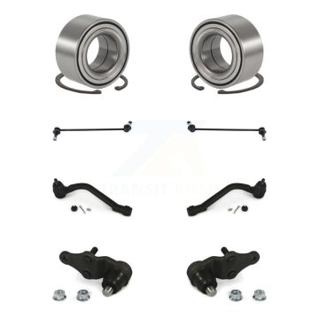 Front Bearing Lower Ball Joint Outer Tie Rod End Link Kit (8Pc) For Kia Optima GAS engine K77-101895