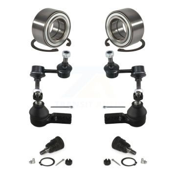 Front Bearing Lower Ball Joint Outer Tie Rod End Sway Bar Link Kit (8Pc) For Honda Civic K77-101897