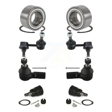 Front Bearing Lower Ball Joint Outer Tie Rod End Sway Bar Link Kit (8Pc) For Honda Civic K77-101898