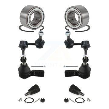 Front Bearing Lower Ball Joint Outer Tie Rod End Sway Bar Link Kit (8Pc) For Honda Civic K77-101899