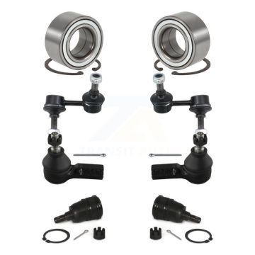 Front Wheel Bearing Lower Ball Joint Outer Tie Rod Sway Bar Link Kit (8Pc) For Honda CR-V K77-101901