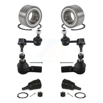 Front Wheel Bearing Lower Ball Joint Outer Tie Rod Sway Bar Link Kit (8Pc) For Honda CR-V K77-101902