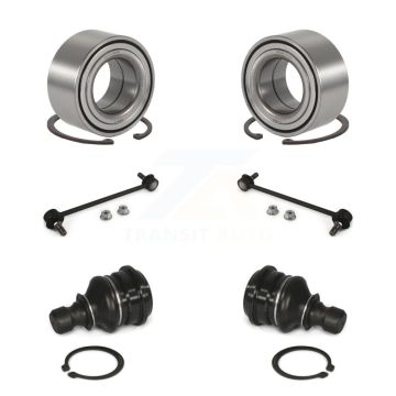 Front Wheel Bearing Lower Ball Joint And Sway Bar Link Kit For 2001-2006 Hyundai Santa Fe K77-101920