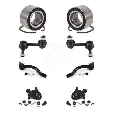 Front Bearing Lower Ball Joint Outer Tie Rod End Link Kit (8Pc) For Honda Civic Acura CSX K77-101937