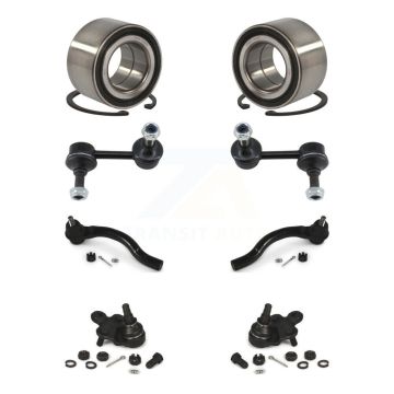 Front Bearing Lower Ball Joint Outer Tie Rod End Link Kit (8Pc) For Honda Civic 1.3L 1.8L K77-101939