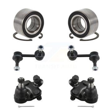 Front Wheel Bearing Lower Ball Joint & Link Kit (6Pc) For 2006-2011 Honda Civic Acura CSX K77-101941