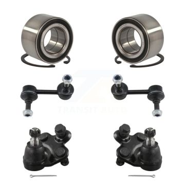 Front Wheel Bearing Lower Ball Joint & Link Kit (6Pc) For 2006-2011 Honda Civic 1.3L 1.8L K77-101942