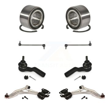 Front Bearing Lower Control Arm with BJ Outer Tie Rod Link Kit (8Pc) For Ford Focus C-Max K77-101959