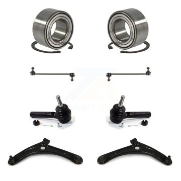 Front Wheel Bearing Lower Arm Outer Tie Rod Link Kit (8Pc) For Jeep Patriot Compass Dodge K77-101966